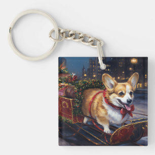 Porte-clefs Période festive de Noël Corgi