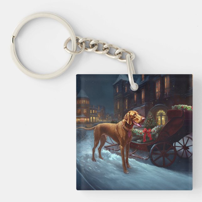 Porte-clefs Période festive de Noël Vizsla  (Devant)