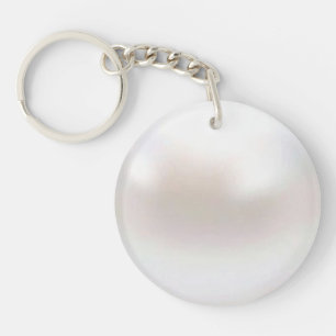 Porte-clefs Perle Blanche
