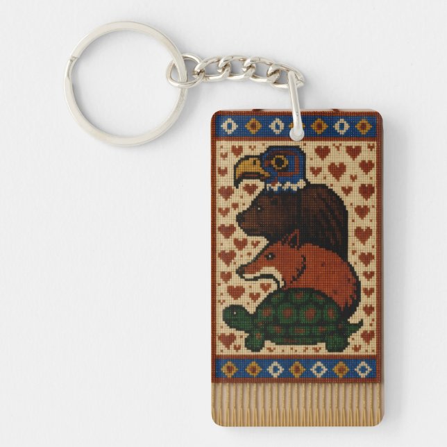 Porte-clefs Perles animales Totem (Devant)
