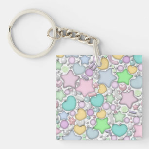 Porte-clefs Perles de verre, bijoux