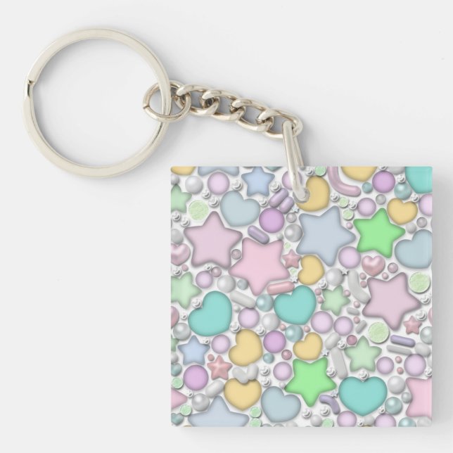 Porte-clefs Perles de verre, bijoux (Devant)