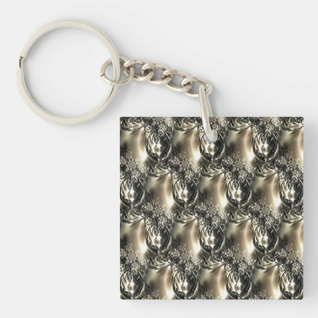 Porte-clefs Perles dorées (Devant)