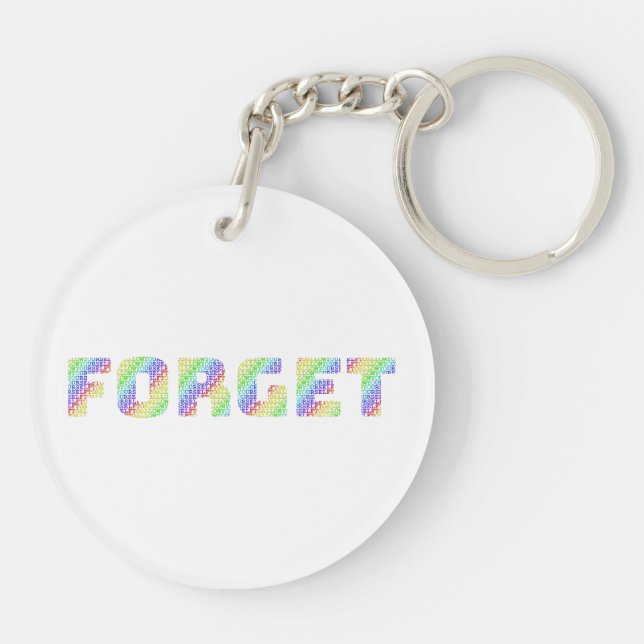 Porte-clefs Permettez-vous de PARDONNER et OUBLIER  (Dos)