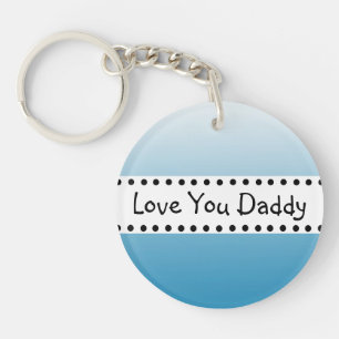 Porte-clefs Perosnalialied Love You Papa Photo