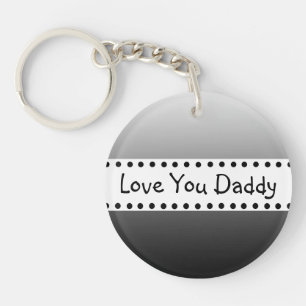 Porte-clefs Perosnalialied Love You Papa Photo