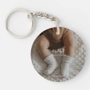 Porte-clefs Personalise Your Own Photo et Text Grandpa.
