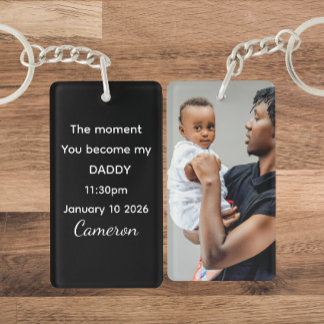 Porte-clefs Personalised Photo Keyring With New Born Baby