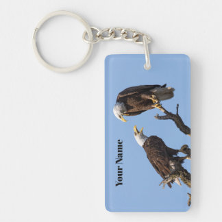 Porte-clefs Personalized Bald Eagle Keychain - Add Your Name