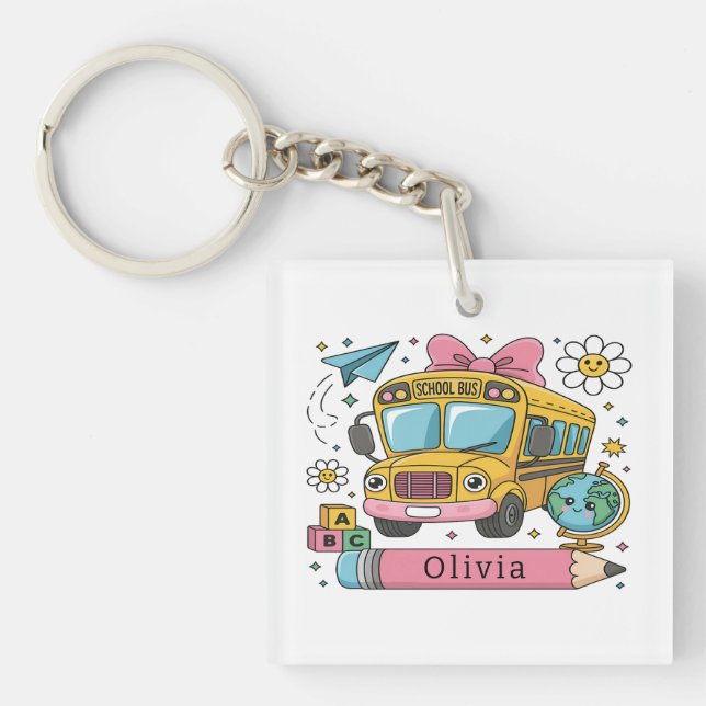 Porte-clefs Personalized Classroom Gift for Back to School (Devant)