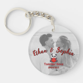 Porte-clefs Personalized Couple Keychain with Romantic Message