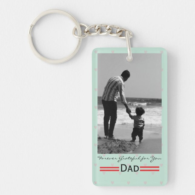 Porte-clefs Personalized Father’s Day Photo Keychain (Devant)