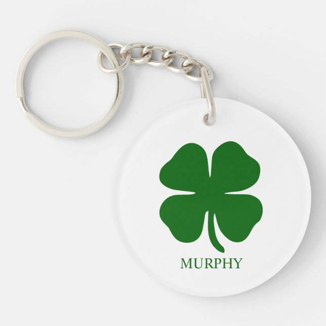 Porte-clefs Personalized Green Clover (Devant)