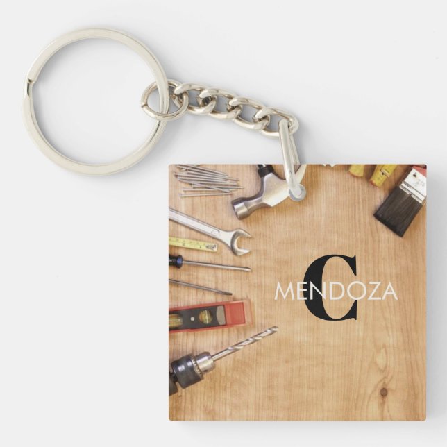Porte-clefs Personalized Handyman Carpenter Custom Name  (Devant)