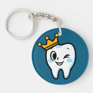 Porte-clefs Personnage mignon de roi de la dent