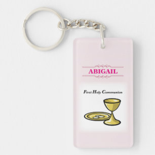 Porte-clefs Personnalisable, Corps de Communion de Fille et Sa