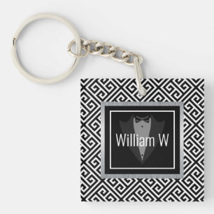 Porte-clefs Personnalisable en noir et blanc