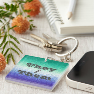 Porte-clefs Personnalisable Pronoun MLM Hommes Aimants Hommes 