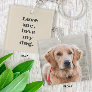 Porte-clefs Personnalisé Animaux de compagnie Photo Amoureux d