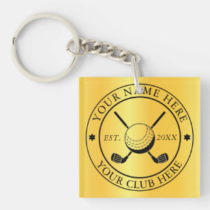 Porte-clefs Personnalisé Avec Carré Emblem Club