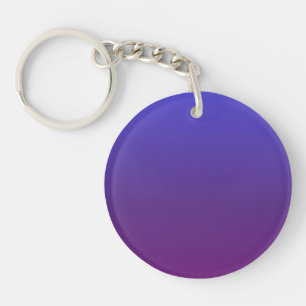 Porte-clefs Personnalisé bleu et violet ombre