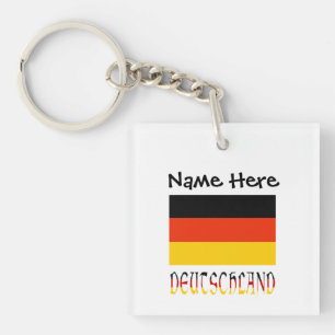 Porte-clefs Personnalisé Deutschland et drapeau allemand