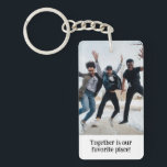 Porte-clefs Personnalisé Deux photos double face meilleurs ami<br><div class="desc">Custom Two Photo Double face Best Friends Key Ring Ajoutez facilement vos images à ce modèle porte - clé. ce modèle permet une photo différente sur l'avant et l'arrière du porte - clé. Grand cadeau pour la famille,  les amis,  les parents,  les grands-parents,  la femme et les enfants.</div>