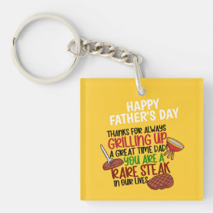 Porte-clefs Personnalisé Funny Grill Chef Papa