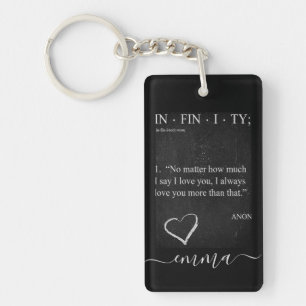 Porte-clefs Personnalisé INFINITITY LOVE Drive Safe J'ai besoi