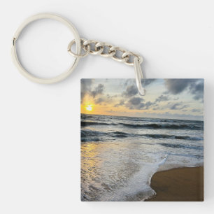 Porte-clefs Personnalisé Minimaliste Moderne Chic Photo person