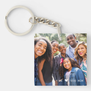 Porte-clefs Personnalisée "We Love You Mom" Fête des mères