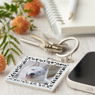 Porte-clefs Personnaliser Animaux de compagnie Photo Chien Emp