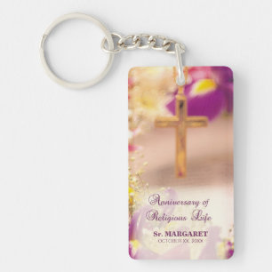 Porte-clefs Personnaliser, Anniversaire vie religieuse, Nun
