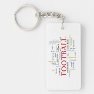 Porte-clefs Personnaliser, Entraîneur de Football Merci en Mot