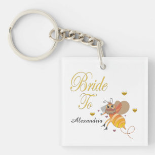 Porte-clefs Personnaliser la mariée à la nuptiale