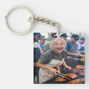 Porte-clefs Personnaliser la photo de concours de BBQ