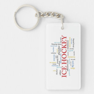 Porte-clefs Personnaliser, Merci d'entraîneur de hockey sur gl
