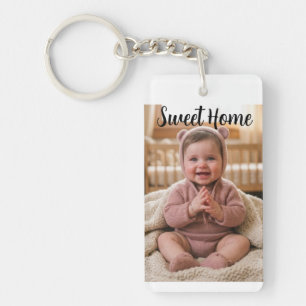 Porte-clefs personnaliser un simple rectangle personnalisé (si