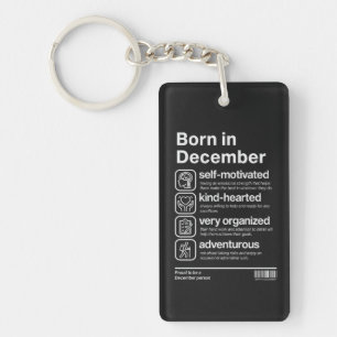 Porte-clefs Personnalité de Né en Décembre