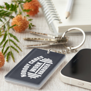 Porte-clefs Personne S'en fiche Travaillez plus fort Gym Porte