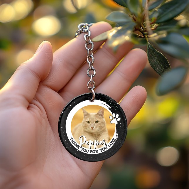 Porte-clefs Pet Loss Sympathy Memorial Keepsaké Ciel de nuit (Perfect keepsake gift)