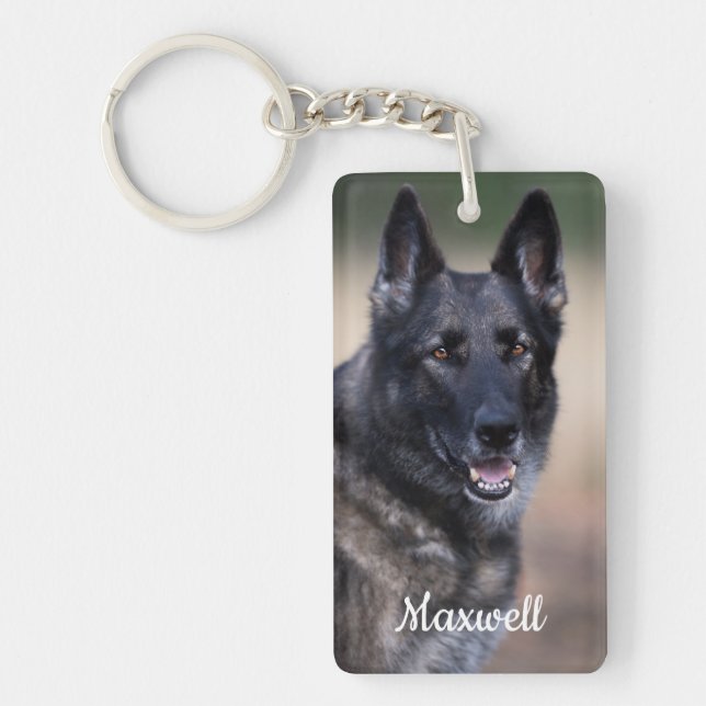 Porte-clefs Pet Memorial Chien Photo Rainbow Bridge Perte d'an (Devant)