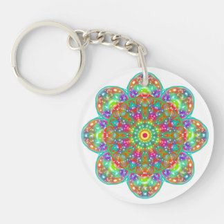 Porte-clefs Pétale Fleur Mandala Boho