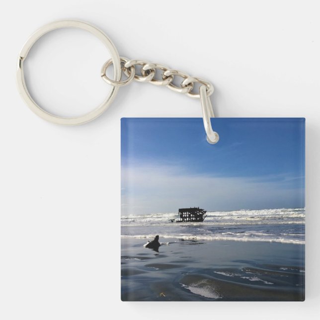 Porte-clefs Peter Iredale Shipwreck, Côte de l'Oregon (Devant)