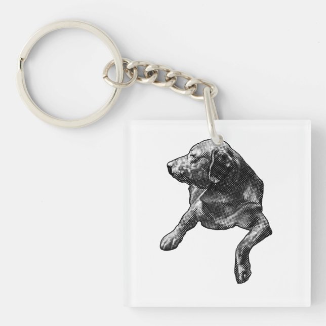 Porte-clefs Petit charme de Speckle, Labrador (Devant)