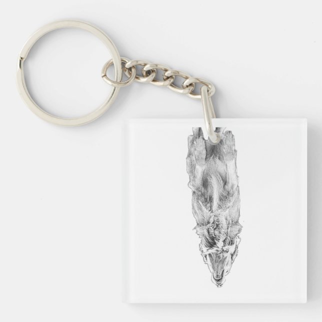 Porte-clefs Petit guide doré calme (Devant)