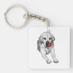 Porte-clefs Petit Lab, cœur rouge qui clignote