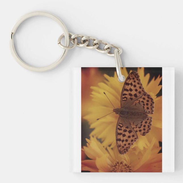 Porte-clefs Petit Porte - clé papillon" (Devant)