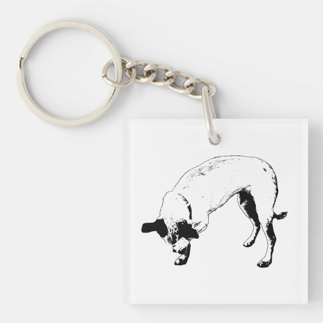 Porte-clefs Petit Terrier Joie (Devant)