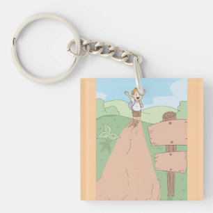 Porte-clefs Petite aventure de randonnée de l'explorateur